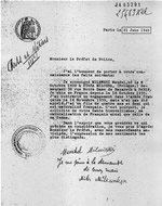 La premire demande de naturalisation de Mendel et Mirla Milewski, en juin 1945.