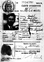La premire carte d'identit de Mendel, tablie le 16 fvrier 1948