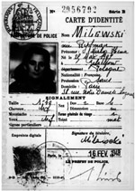 La premire carte d'identit de Mirla, tablie le 16 fvrier 1948.