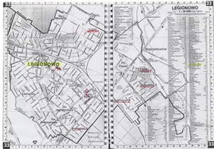 Carte de Legionowo