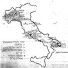 Carte des camps de personnes dplaces en Italie.