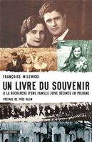 Couverture du livre <em>Un livre du souvenir</em>, de Franoise Milewski.