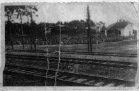 Seule photo connue de la dportation des Juifs d'Otwock et de la rgion.