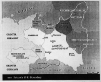 L'administration allemande de la Pologne et des territoires de l'Est  partir de 1942, aprs l'invasion de l'URSS.