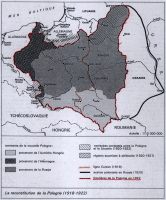 La reconstruction d'une Pologne indpendante, 1918-1922. Les frontires resteront telles quelles jusqu'en 1939.